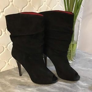 Max Studio Zimbabive Peep Toe Bootie